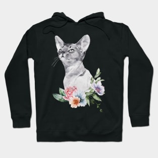 Floral Wild Cat Animal Spirit Costume Cute Wildlife Rescue Hoodie